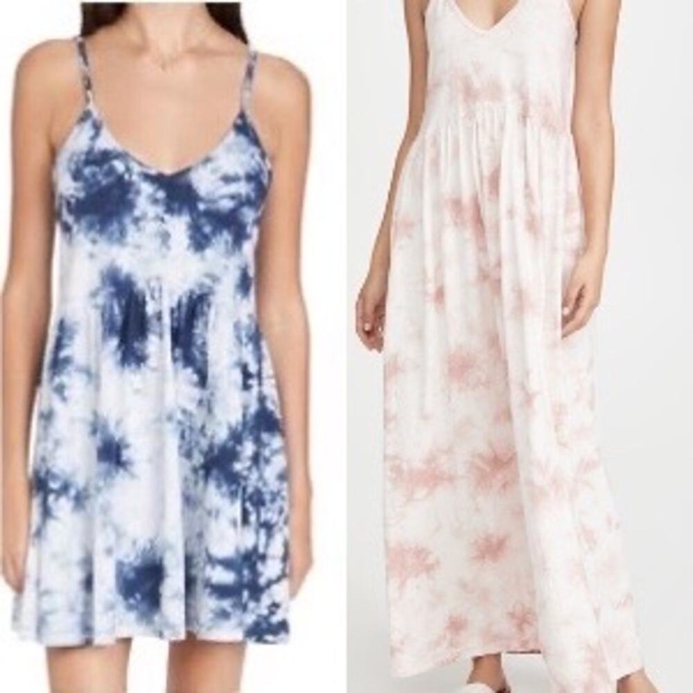 Z Supply Dresses Lot of 2 Small Tie Dye Retro Kona Hazy Cloud Bohemian NWT